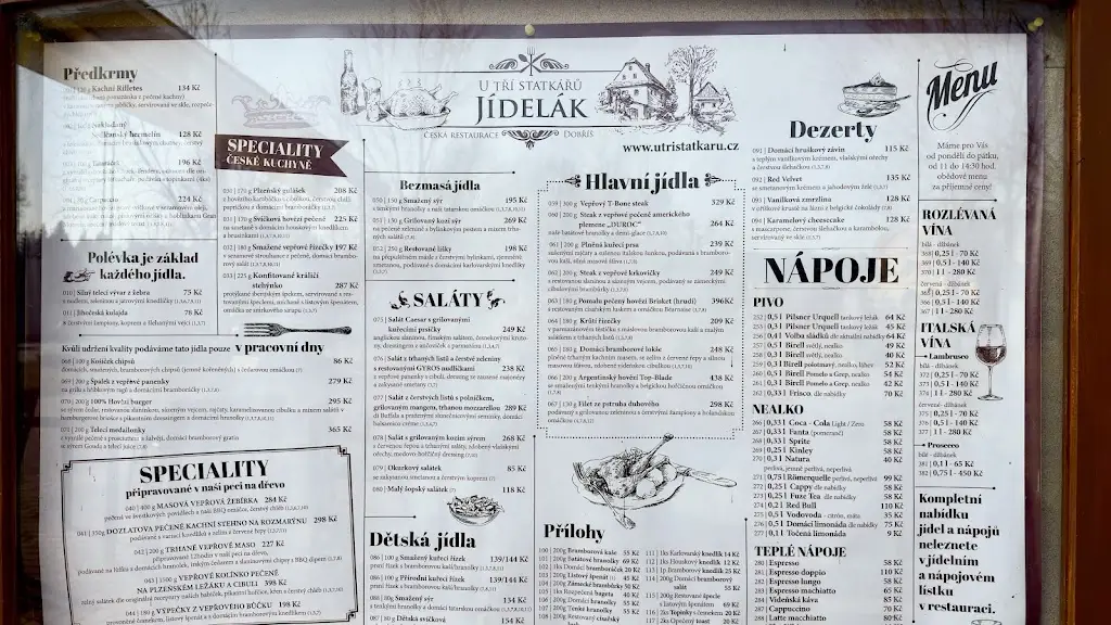 Menu_Restaurace U Tří statkářů_Dobříš_image_1