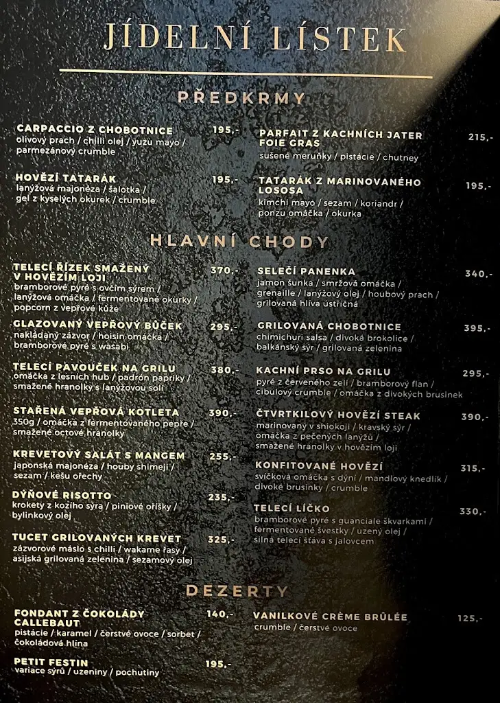 Menu_La Fabrica Bistro_Dobříš_image_1