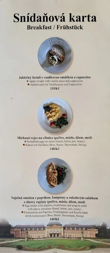 Menu_Restaurant Chateau Dobříš_Dobříš_image_4