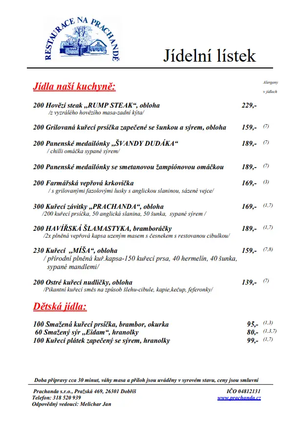 Menu_Restaurace Na Prachandě_Dobříš_image_4
