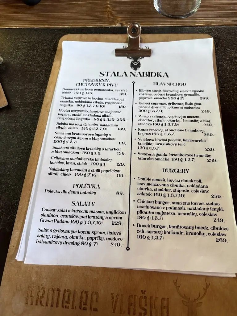 Menu_Restaurace Krmelec Vlaška_Dobříš_image_3