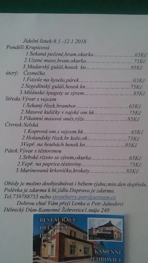 Menu_Restaurace Dělnický Dům Kamenné Žehrovice_Kamenné Žehrovice_image_4