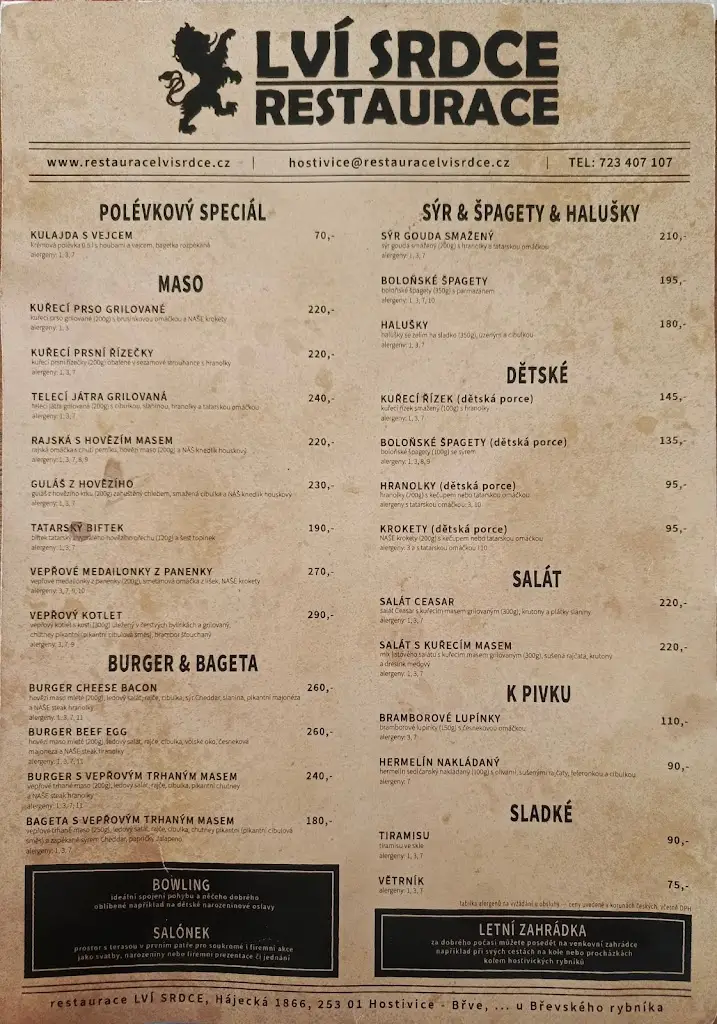 Menu_Restaurace LVÍ SRDCE_Hostivice_immagine_1