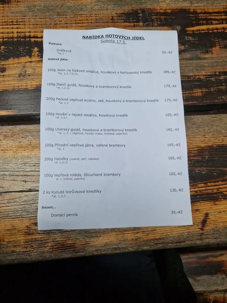 Menu_U Pramene_Hradištko_image_4