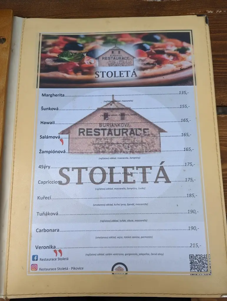 Menu_Restaurace Stoletá_Hradištko_immagine_1