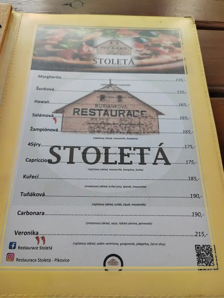 Menu_Restaurace Stoletá_Hradištko_immagine_3