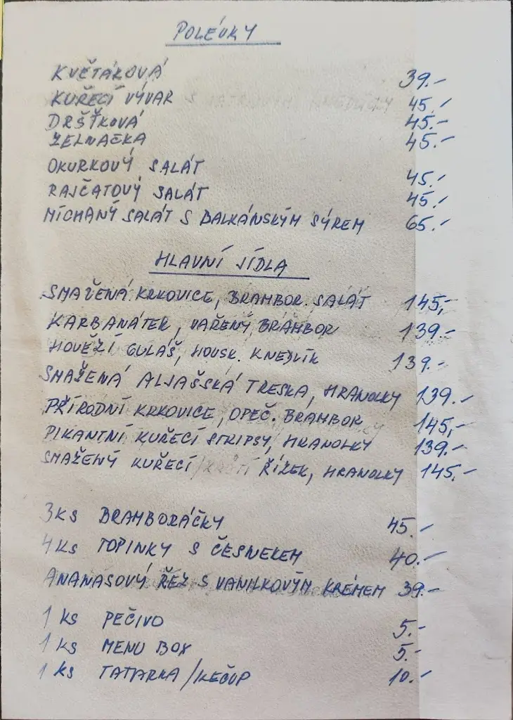 Menu_Občerstvení u Veselky_Kamenný Přívoz_image_3