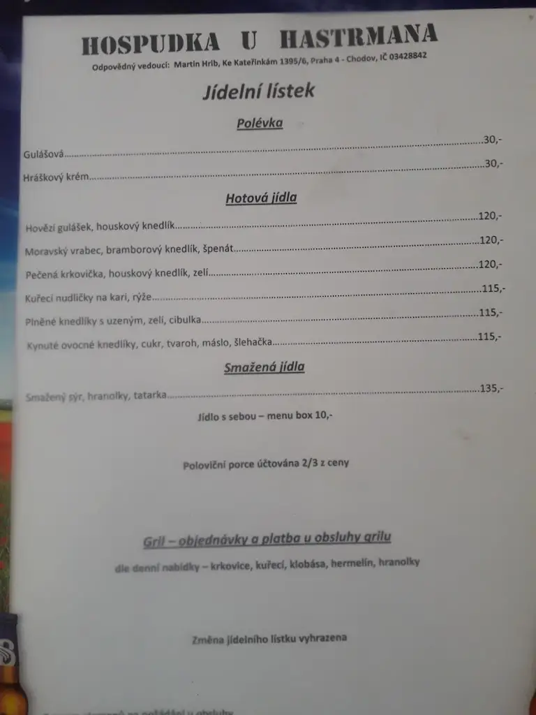 Menu_Restaurace U HASTRMANA_Kamenný Přívoz_image_2