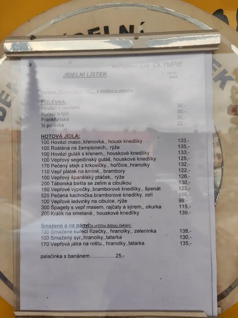 Menu_Restaurace Olympie_Okres Písek_image_4