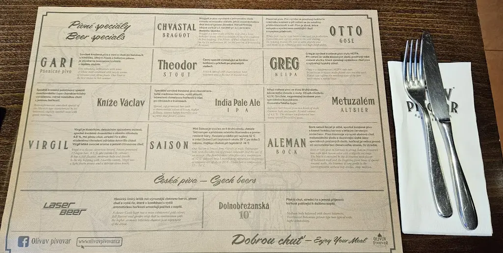 Menu_Olivův pivovar_Dolní Břežany_image_1