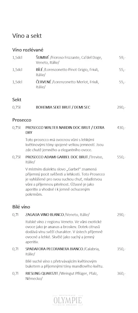 Menu_Restaurace Olympie Dolní Břežany_Dolní Břežany_image_1