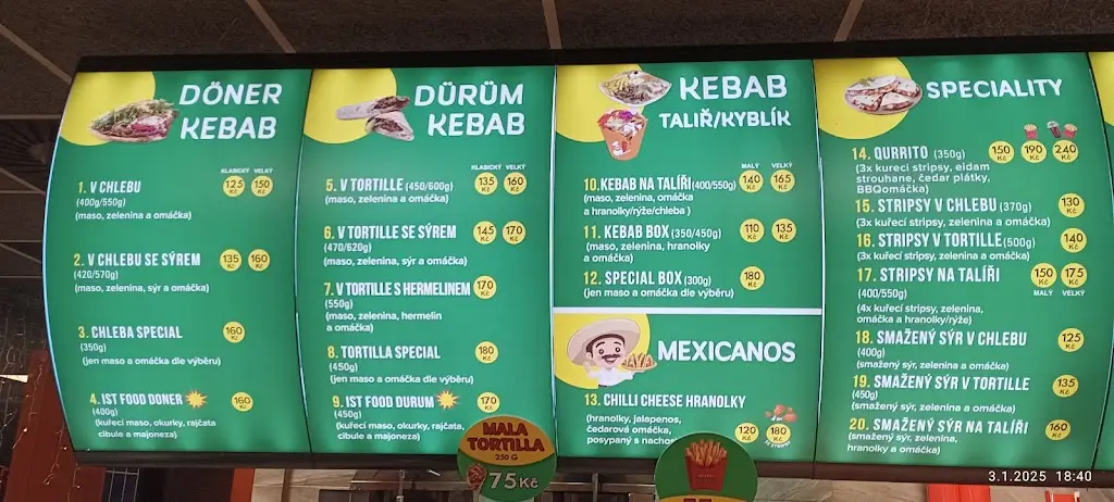Menu_Ist Food Kebab_Králův Dvůr_image_1