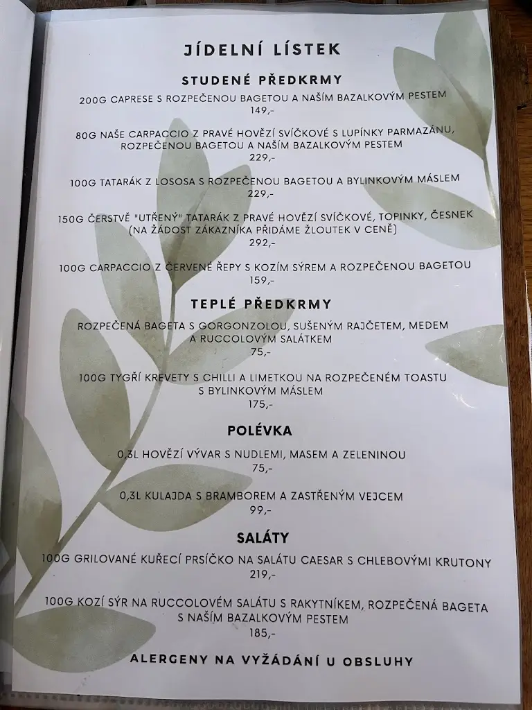 Menu_Naivní restaurant_Kolín_image_3