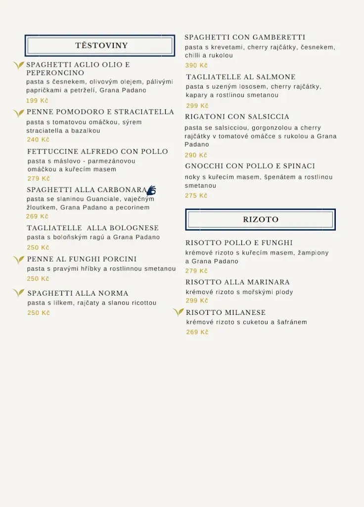 Menu_La Farina Ristorante & Pizzeria_Kolín_image_2