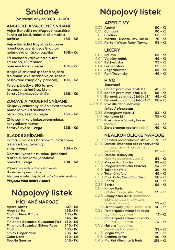 Menu_Arco Café&Restaurant_Kolín_image_1