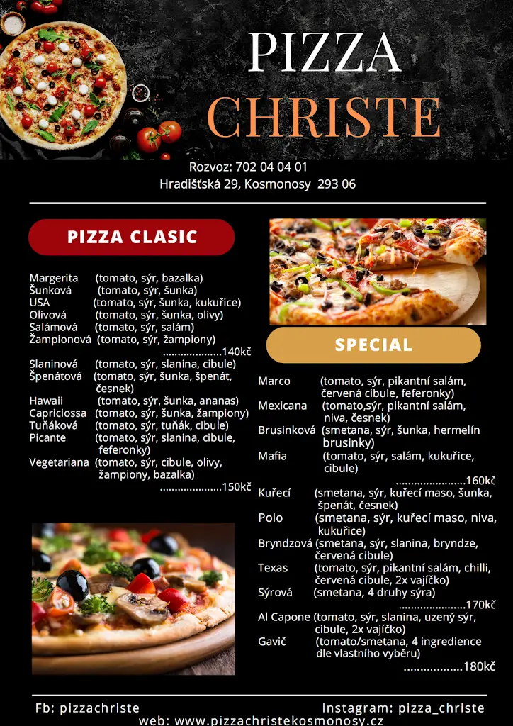 Menu_Pizza Christe_Kosmonosy_image_2