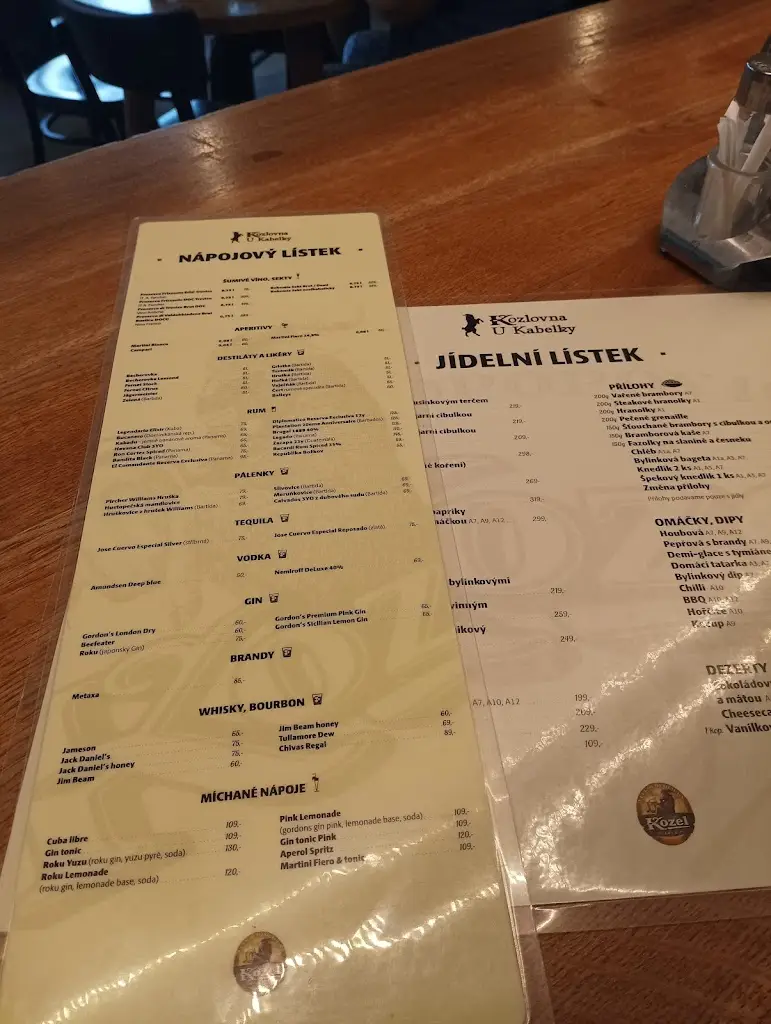 Menu_Kozlovna U Kabelky_Kladno_immagine_1