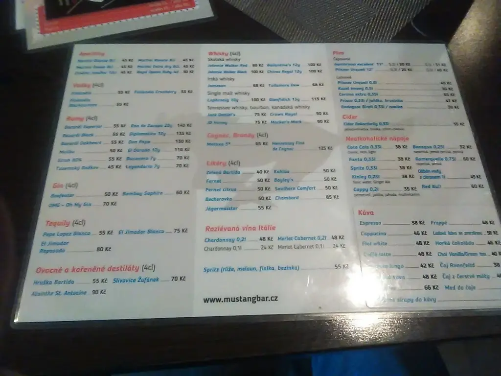 Menu_Mustang Bar Restaurant_Kladno_image_4