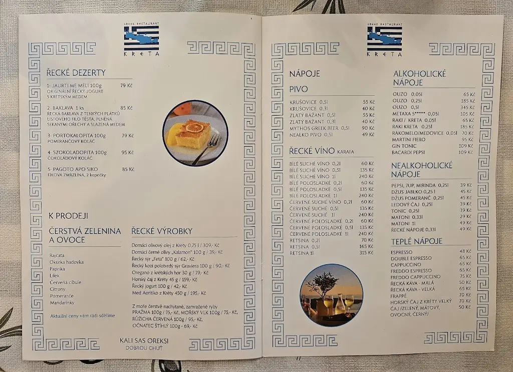 Menu_Greek restaurant Kréta_Kladno_immagine_1