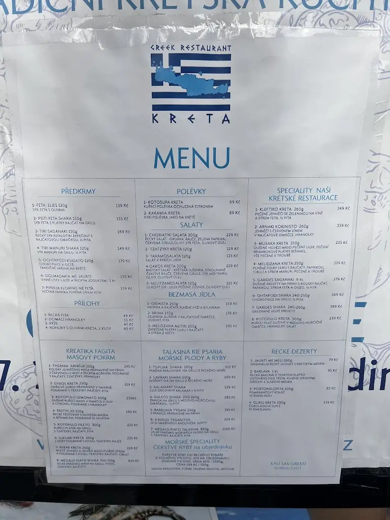 Menu_Greek restaurant Kréta_Kladno_immagine_4
