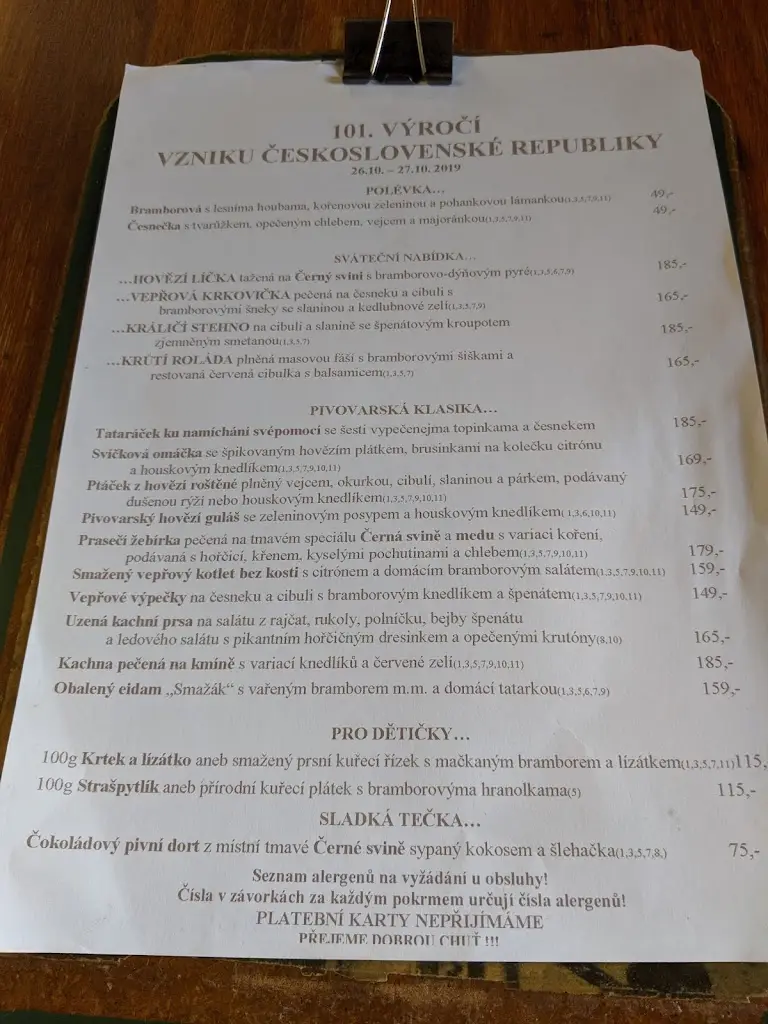 Menu_Černokostelecký pivovar_Kostelec nad Černými Lesy_image_2