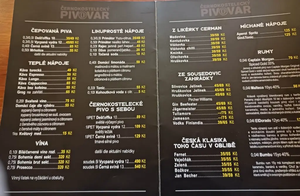 Menu_Černokostelecký pivovar_Kostelec nad Černými Lesy_image_3