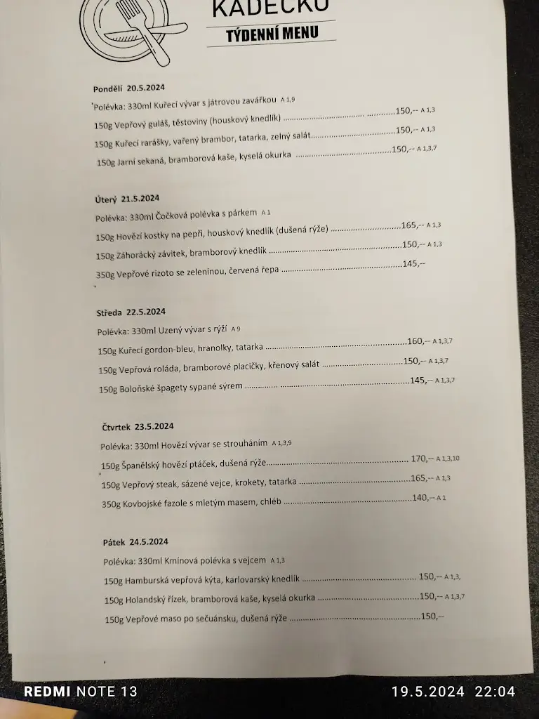 Menu_Restaurace Kádéčko Libice_Libice nad Cidlinou_image_1