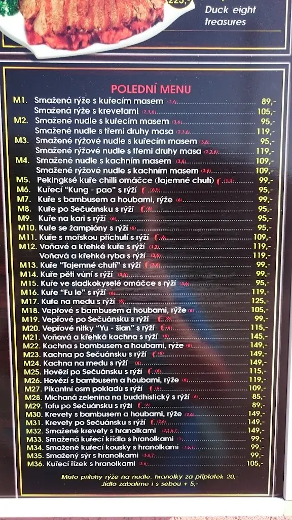 Menu_Čínská Restaurace Bamboo Garden_Líbeznice_image_4