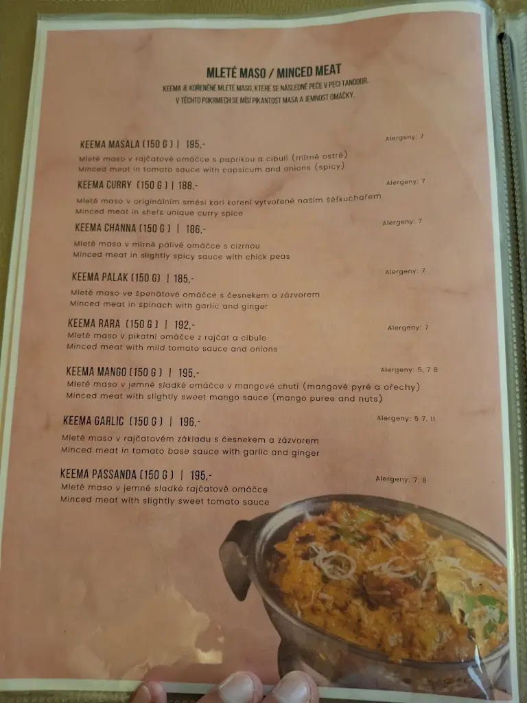 Menu_Indická restaurace Tandoor_Okres Tábor_image_1