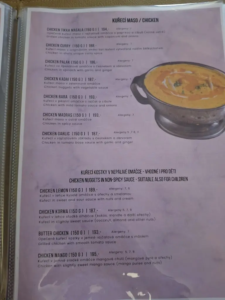 Menu_Indická restaurace Tandoor_Okres Tábor_image_2