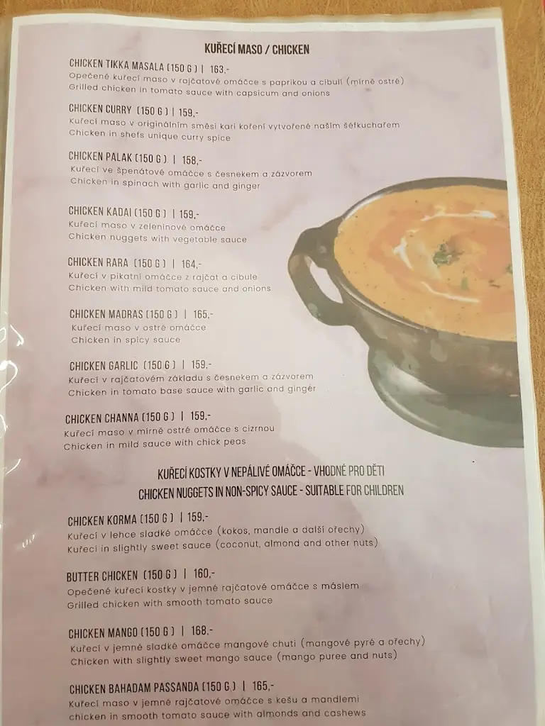 Menu_Indická restaurace Tandoor_Okres Tábor_image_4