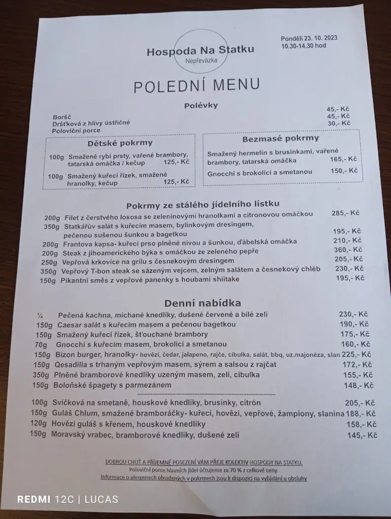 Menu_Hospoda Na Statku_Mladá Boleslav_image_2