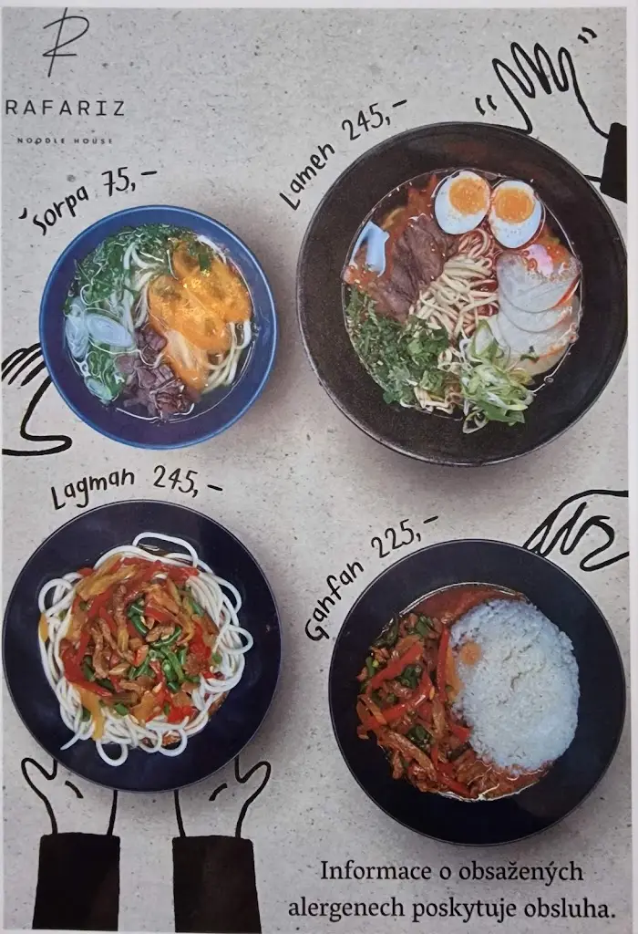 Menu_RAFARIZ noodle house_Okres Tábor_immagine_4