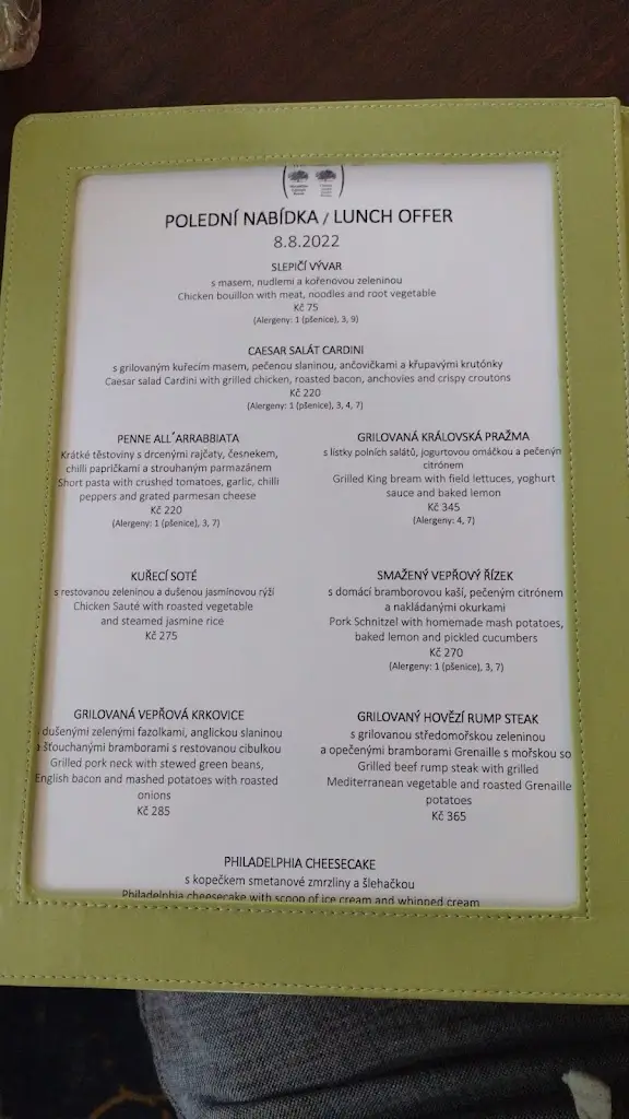 Menu_Hotelová restaurace Maxmilian_Loučeň_image_1