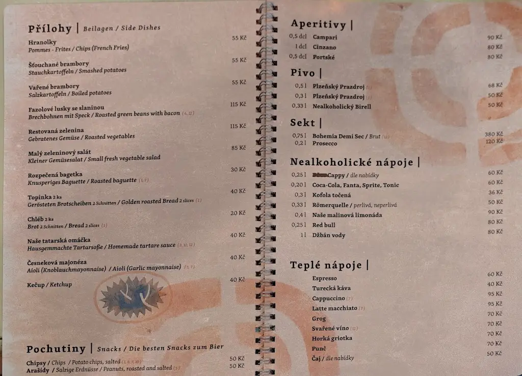 Menu_Green Tree Restaurant_Okres Tábor_image_4