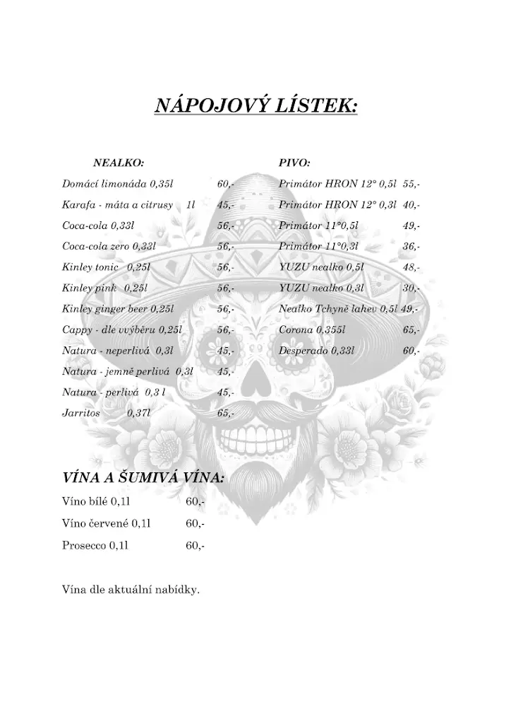 Menu_Casa De Mateo_Mělník_image_2