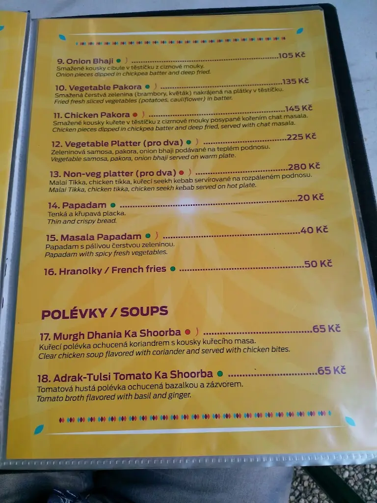 Menu_Namastaey India Mělník_Mělník_immagine_3