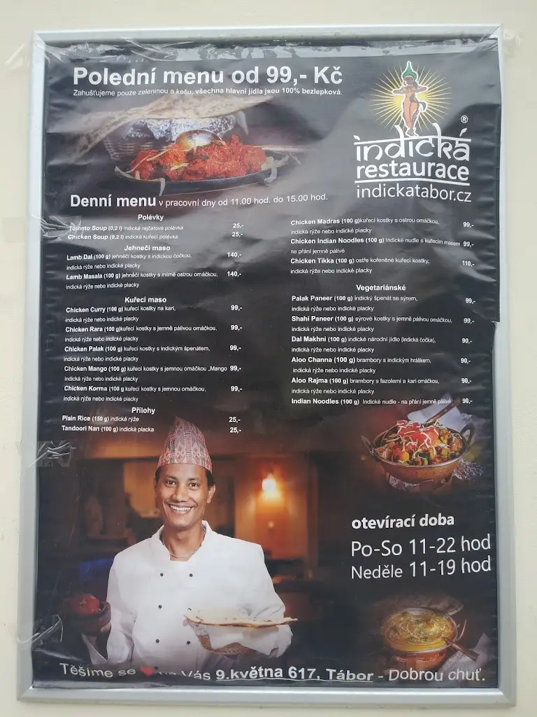 Menu_Indická restaurace Tábor - Gateway of India_Okres Tábor_image_2