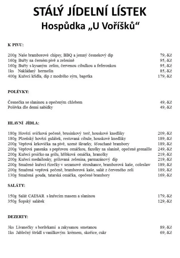 Menu_Hospůdka U Voříšků_Nehvizdy_image_1