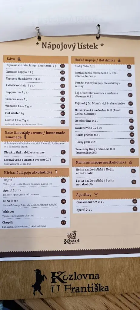 Menu_Pub Kozlovna U Františka_Okres Tábor_image_2