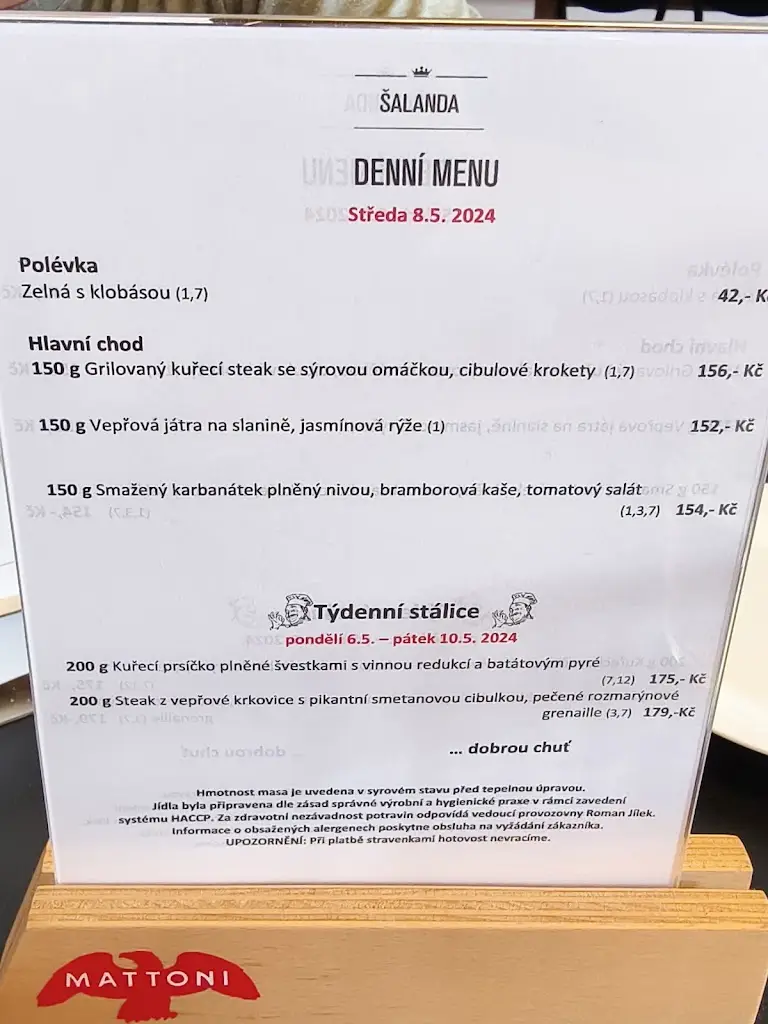Menu_Šalanda Vltava_Kralupy nad Vltavou_image_1