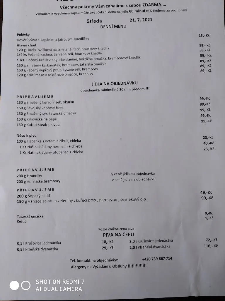 Menu_U Živce_Kralupy nad Vltavou_image_1