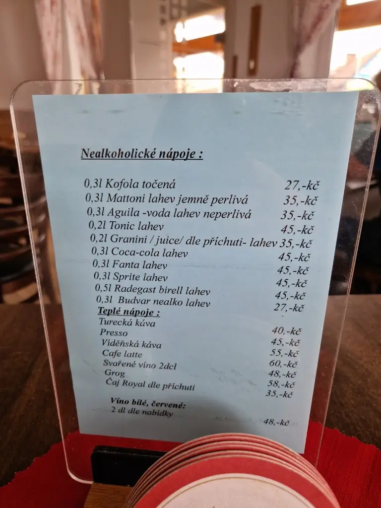 Menu_Restaurant Daniel_Okres Tábor_image_2