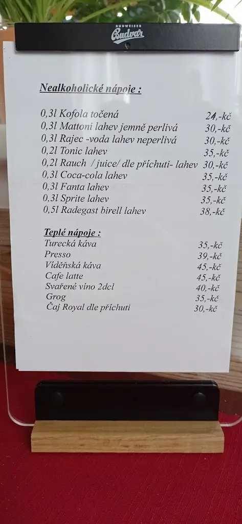 Menu_Restaurant Daniel_Okres Tábor_image_3