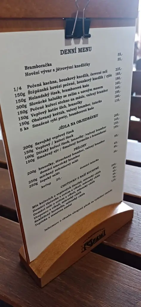 Menu_Restaurace Zlatý lev_Mšeno_immagine_3