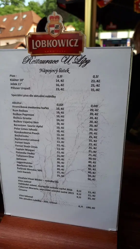 Menu_Restaurace U Lípy_Nižbor_immagine_4