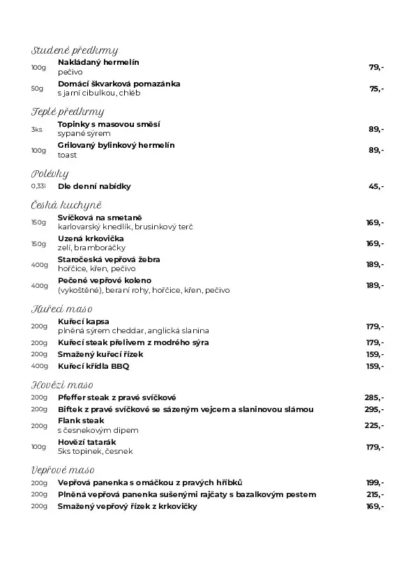 Menu_Hostinec u Káji Maříka_Mníšek pod Brdy_image_2