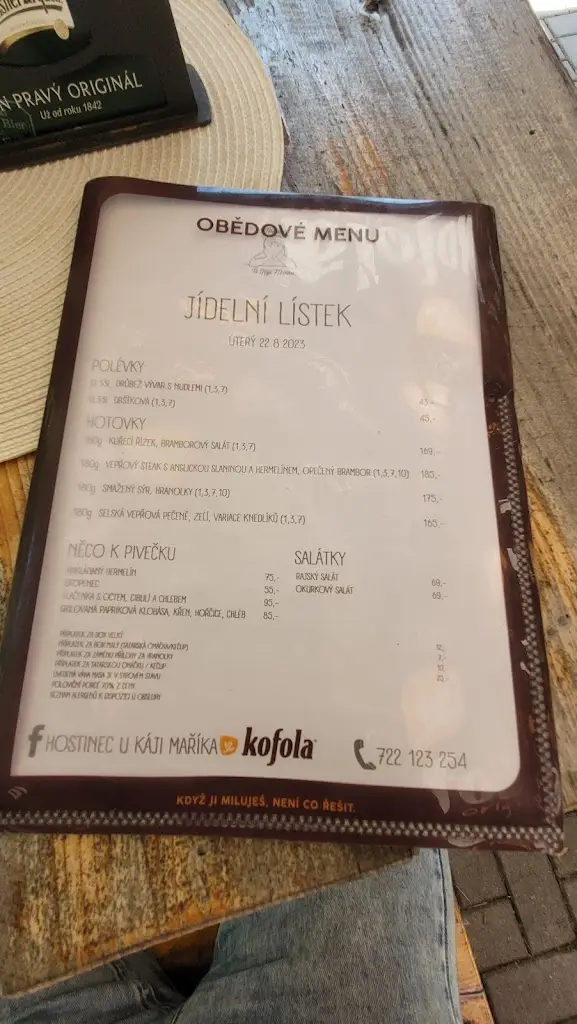 Menu_Hostinec u Káji Maříka_Mníšek pod Brdy_image_4