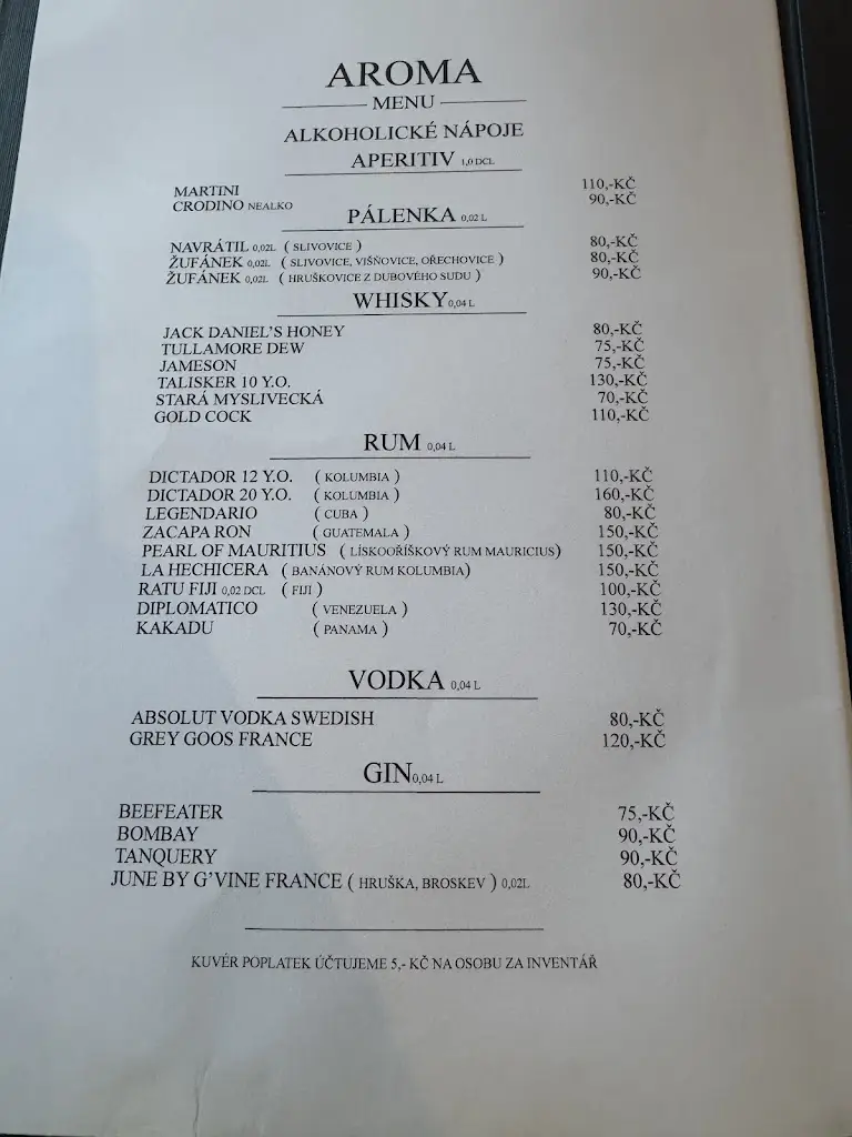 Menu_AROMA RESTAURACE_Neratovice_image_2