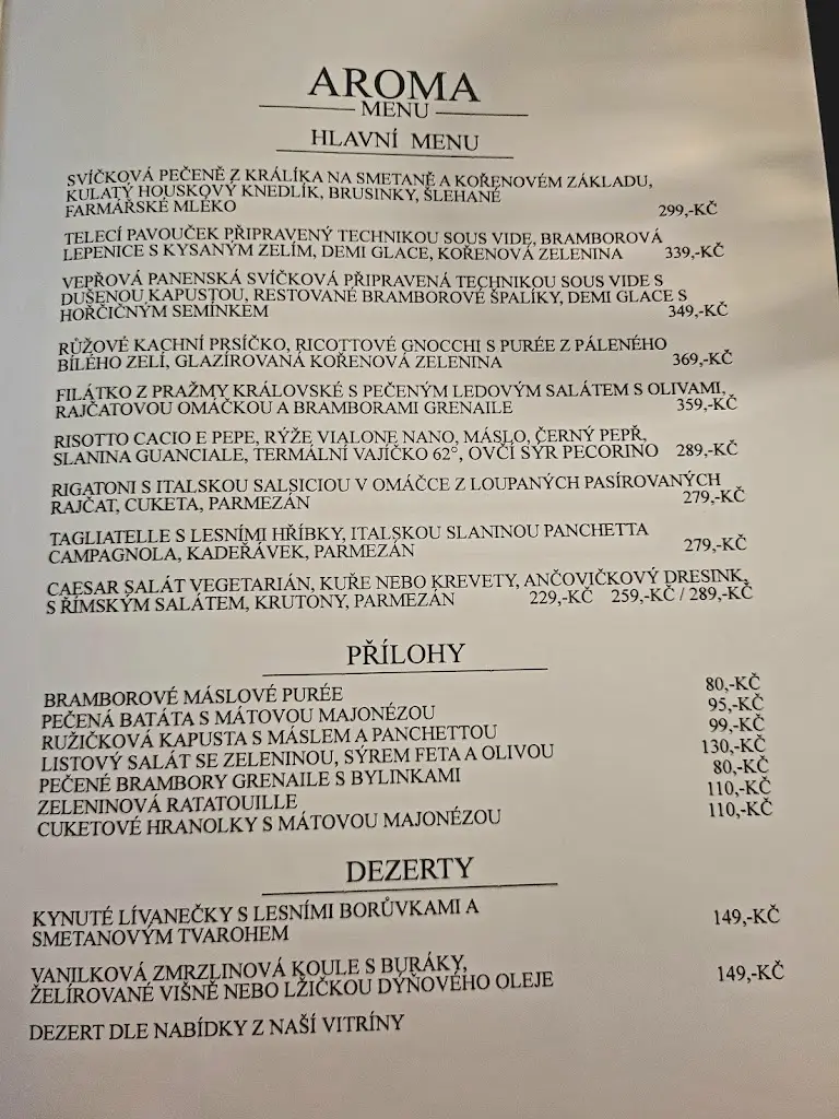 Menu_AROMA RESTAURACE_Neratovice_image_3